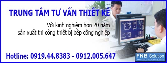 Thiết kế thiết bị bếp công nghiệp