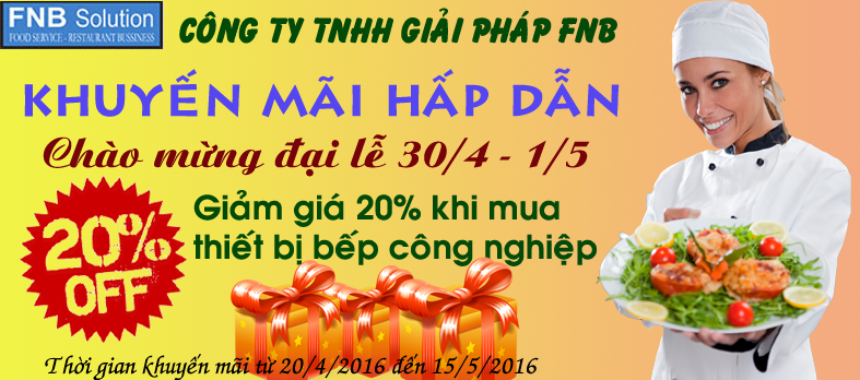 Khuyến mãi bếp công nghiệp