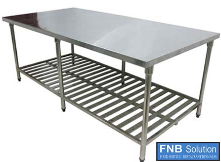 Bàn inox có giá dưới